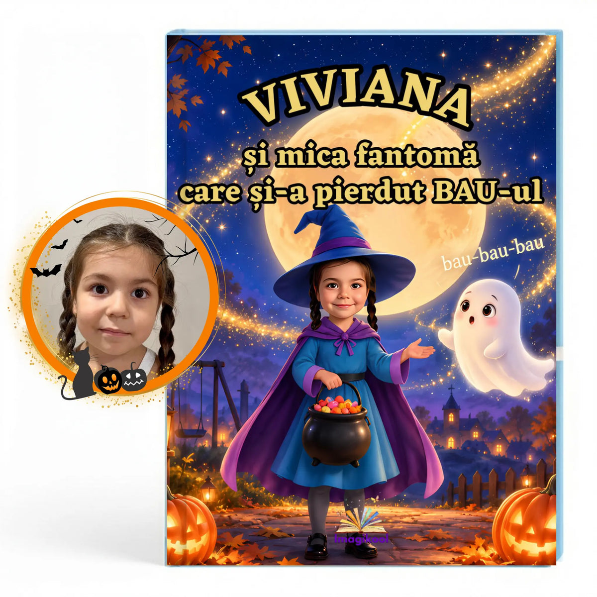 Coperta cartii personalizata de Halloween de la Imagikool