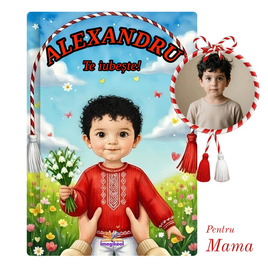 Coperta cartii personalizate pentru copii de 8 Martie Te iubeste de la Imagikool