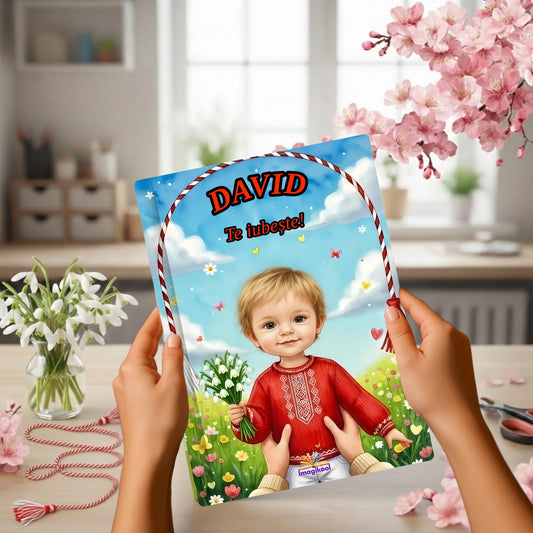 Cartea felicitare personalizata pentru mama, bunica, nasa de martisor și 8 martie