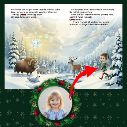 Cartea salveaza craciunul cu pagini colorate, ilustrate cu magie și bucurie pentru copii