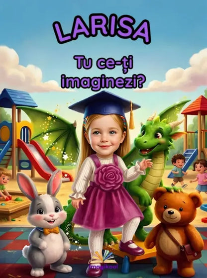 Coperta cărții personalizate pentru copii „Tu ce-ți imaginezi?” de la Imagikool