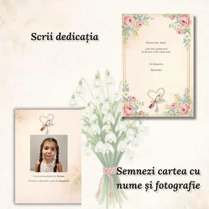 Cartea te iubeste personalizata cu numele si fotografia copilului, creata de Imagikool