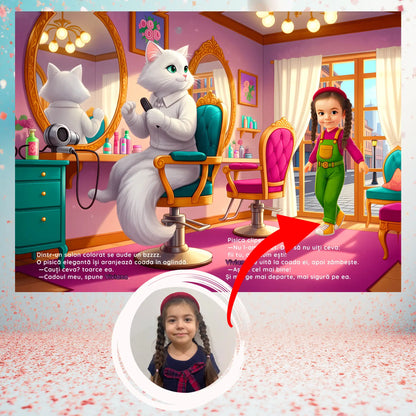 Cartea personalizata la mulți ani cu pagini colorate, ilustrate cu magie si bucurie pentru copii