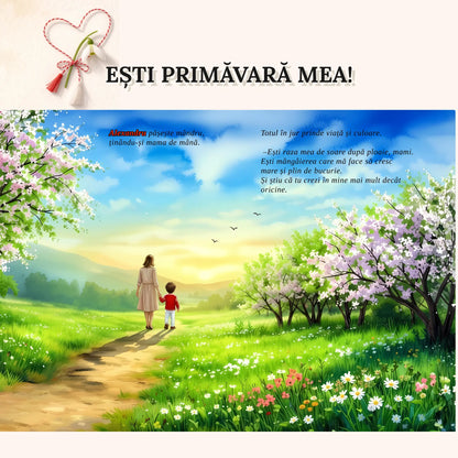 Carte felicitare personalizata de 1 martie și 8 martie pentru mama te iubeste de la Imagikool 