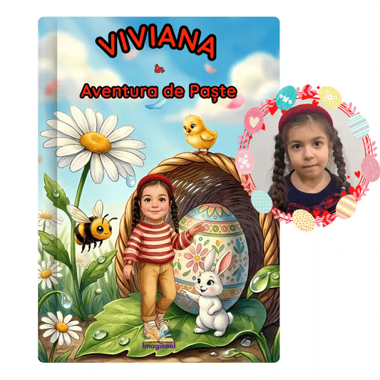 Coperta cărții personalizate pentru copii Anentura de Paste cadou de Paste de la Imagikool