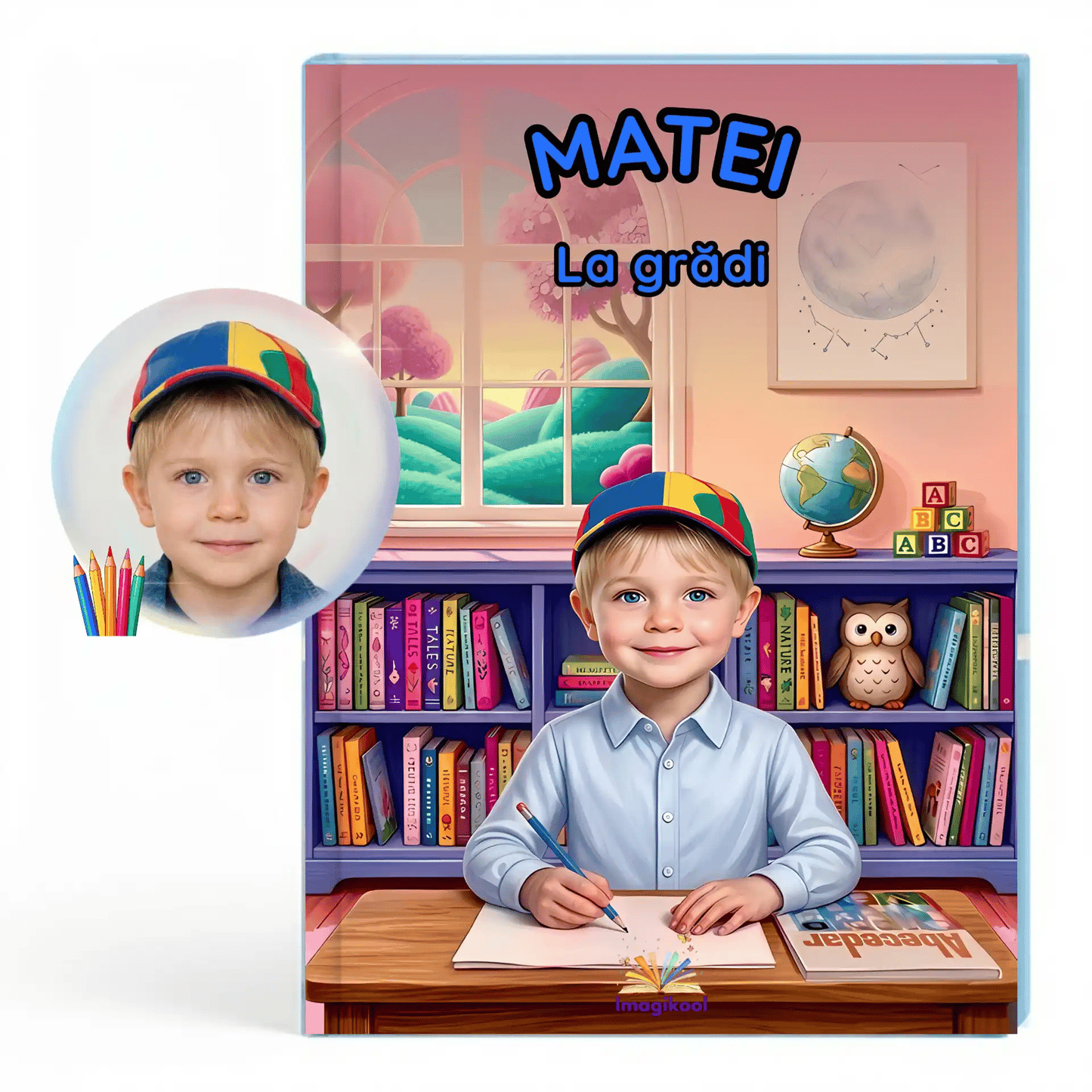 Coperta carte personalizata pentru copii La gradi pentru început de an de gradinita de la Imagikool
