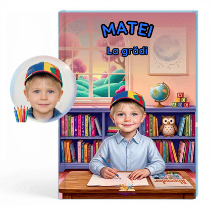 Coperta carte personalizata pentru copii La gradi pentru început de an de gradinita de la Imagikool