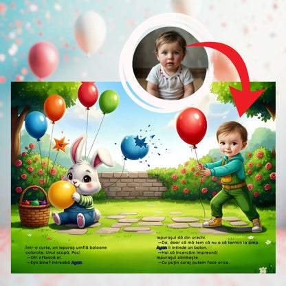 Baiat erou in cartea personalizata la multi ani de la Imagikool