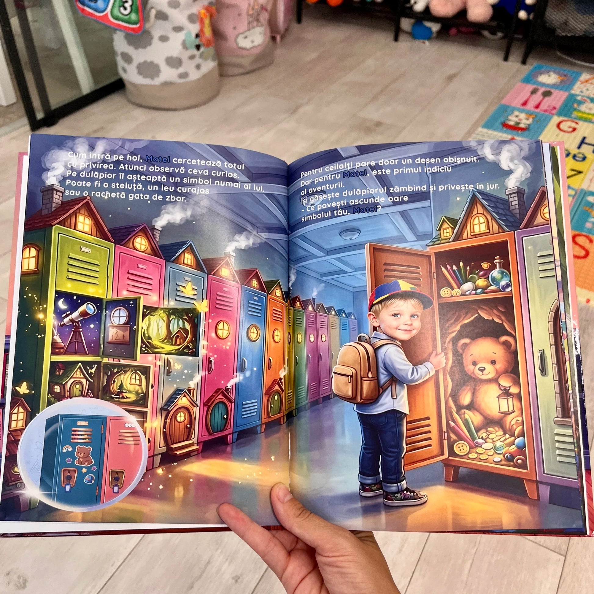Ilustratie din cartea personalizata la gradi de la Imagikool 